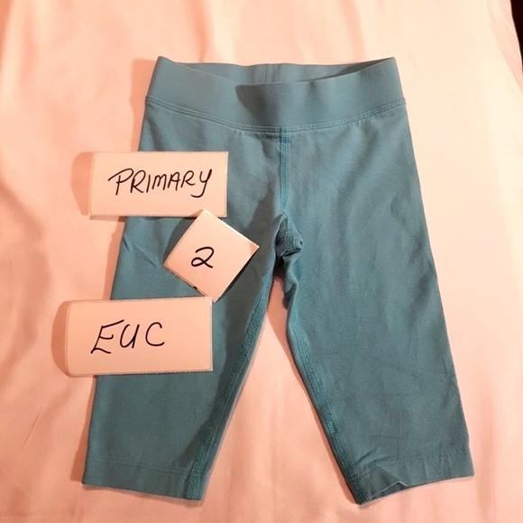 Primary girls size 2 teal cropped pants - Picture 1 of 2